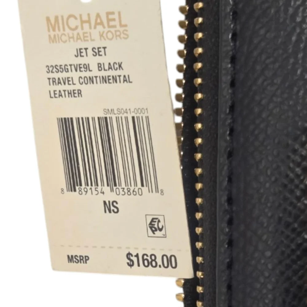NWT MICHAEL KORS JET SET TRAVEL LARGE‎ CONTINENTAL WALLET